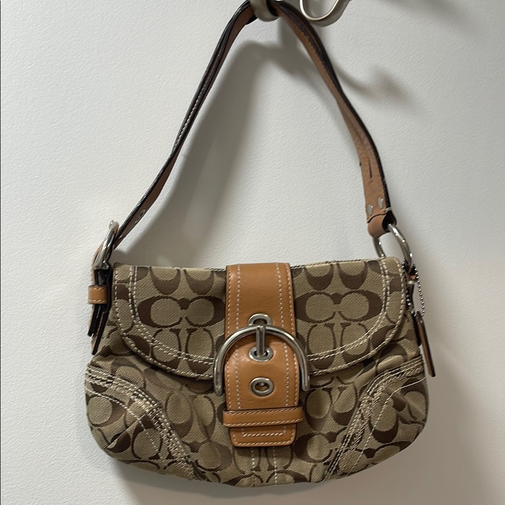 Coach Brown Signature Shoulder Bag